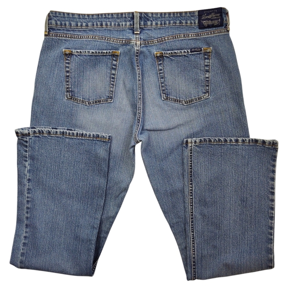 Levi Strauss Signature Stretch Low Rise Bootcut Denim Blue Jeans Women's Size 16 - Picture 2 of 12